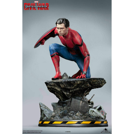 Queen Studios - Statua 1/4 di Spider-Man Edizione Regolare - Capitan America: Guerra Civile