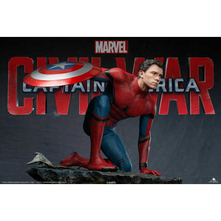 Queen Studios - Statua 1/4 di Spider-Man Edizione Regolare - Capitan America: Guerra Civile