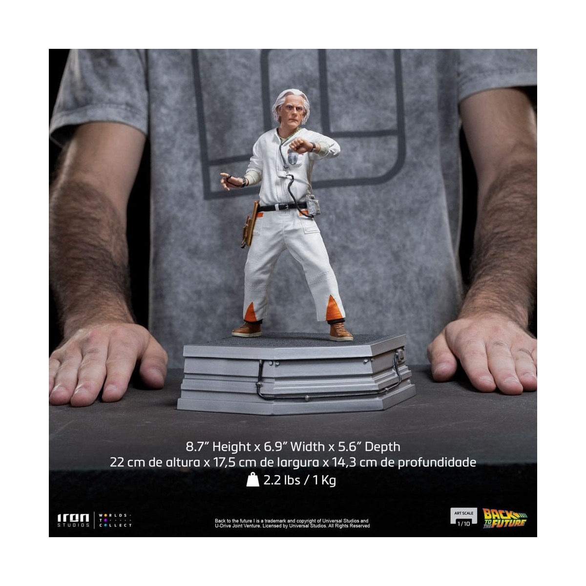 Iron Studios - BTTF - Doc Brown Ritorno al futuro - BDS Art Scale