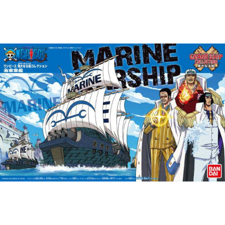 Bandai One Piece Model Kit - NAVE MARINA - Collezione Grandi Navi