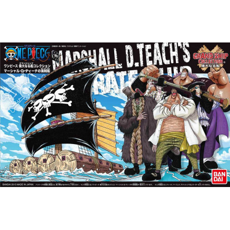 Bandai One Piece Model Kit - NAVE PIRATA DI MARSHALL D. TEACH - Collezione di grandi navi
