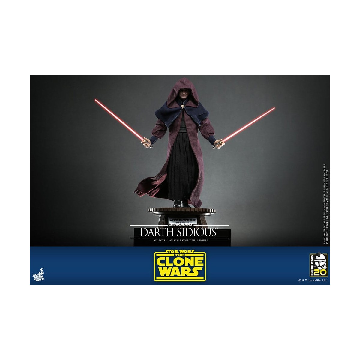 Hot Toys Star Wars - Darth Sidious - Le guerre dei cloni 1/6