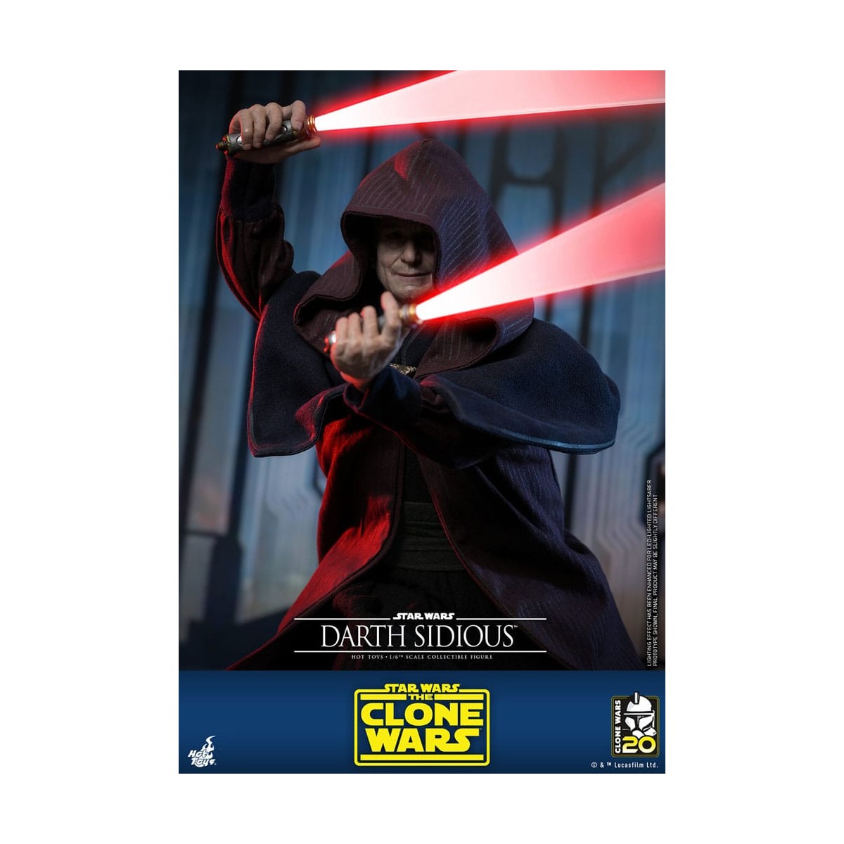 Hot Toys Star Wars - Darth Sidious - Le guerre dei cloni 1/6