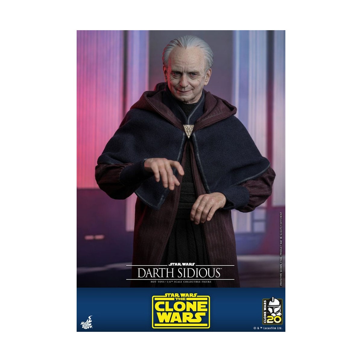 Hot Toys Star Wars - Darth Sidious - Le guerre dei cloni 1/6