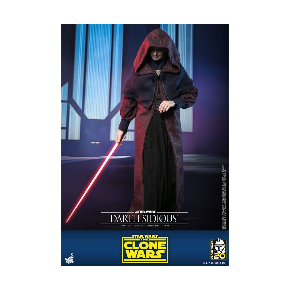 Hot Toys Star Wars - Darth Sidious - Le guerre dei cloni 1/6