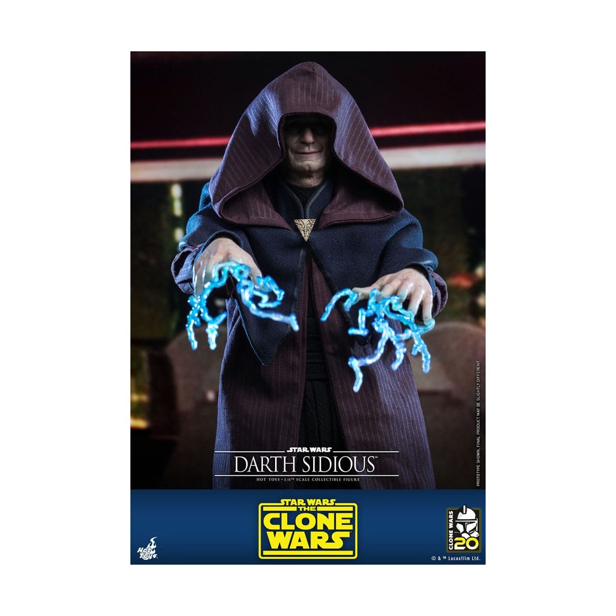 Hot Toys Star Wars - Darth Sidious - Le guerre dei cloni 1/6