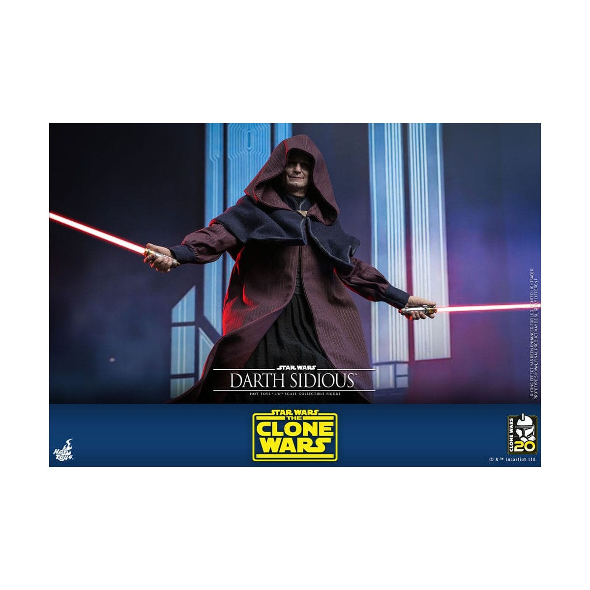Hot Toys Star Wars - Darth Sidious - Le guerre dei cloni 1/6