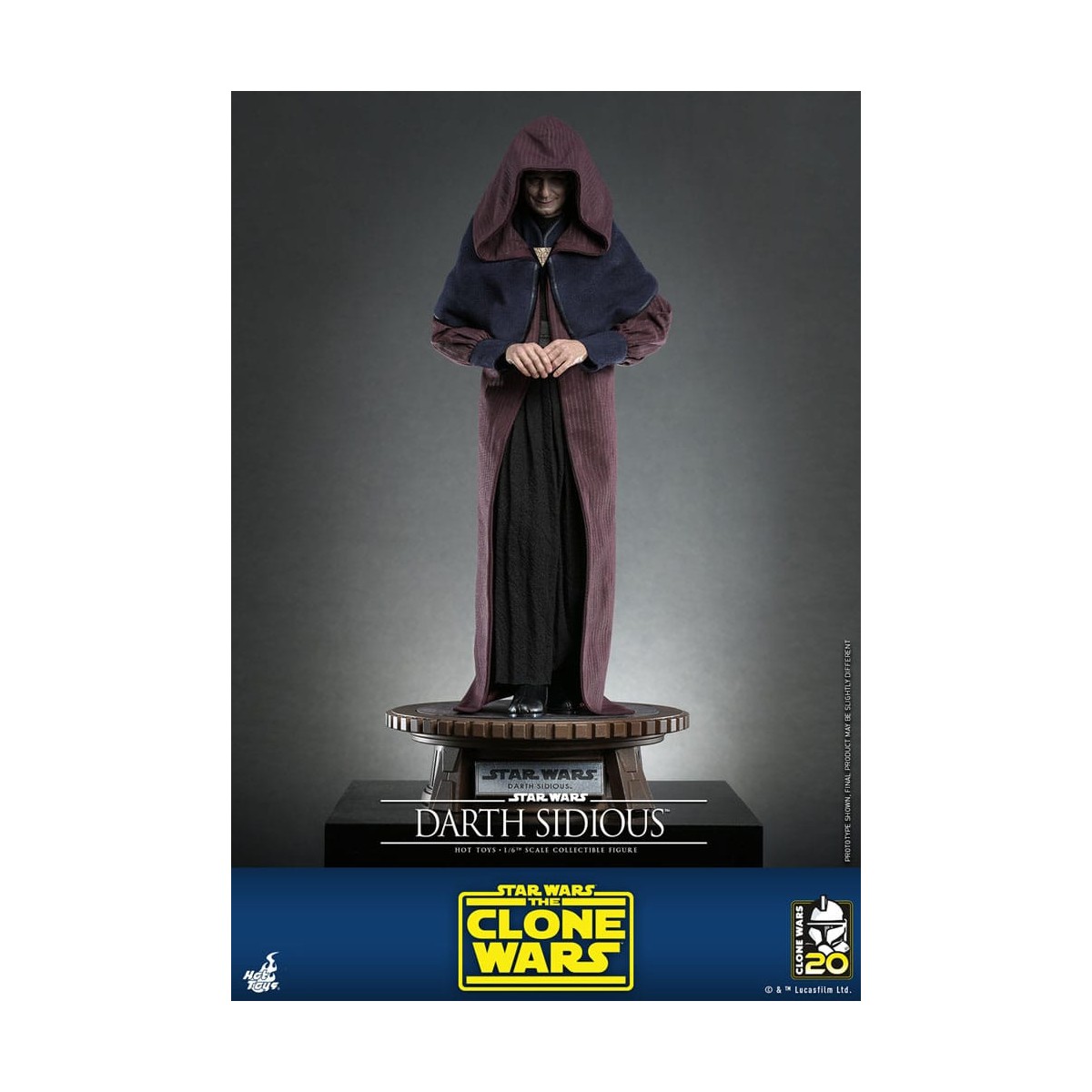 Hot Toys Star Wars - Darth Sidious - Le guerre dei cloni 1/6