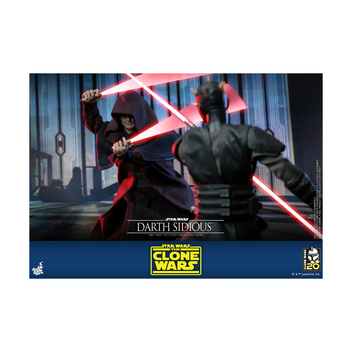 Hot Toys Star Wars - Darth Sidious - Le guerre dei cloni 1/6