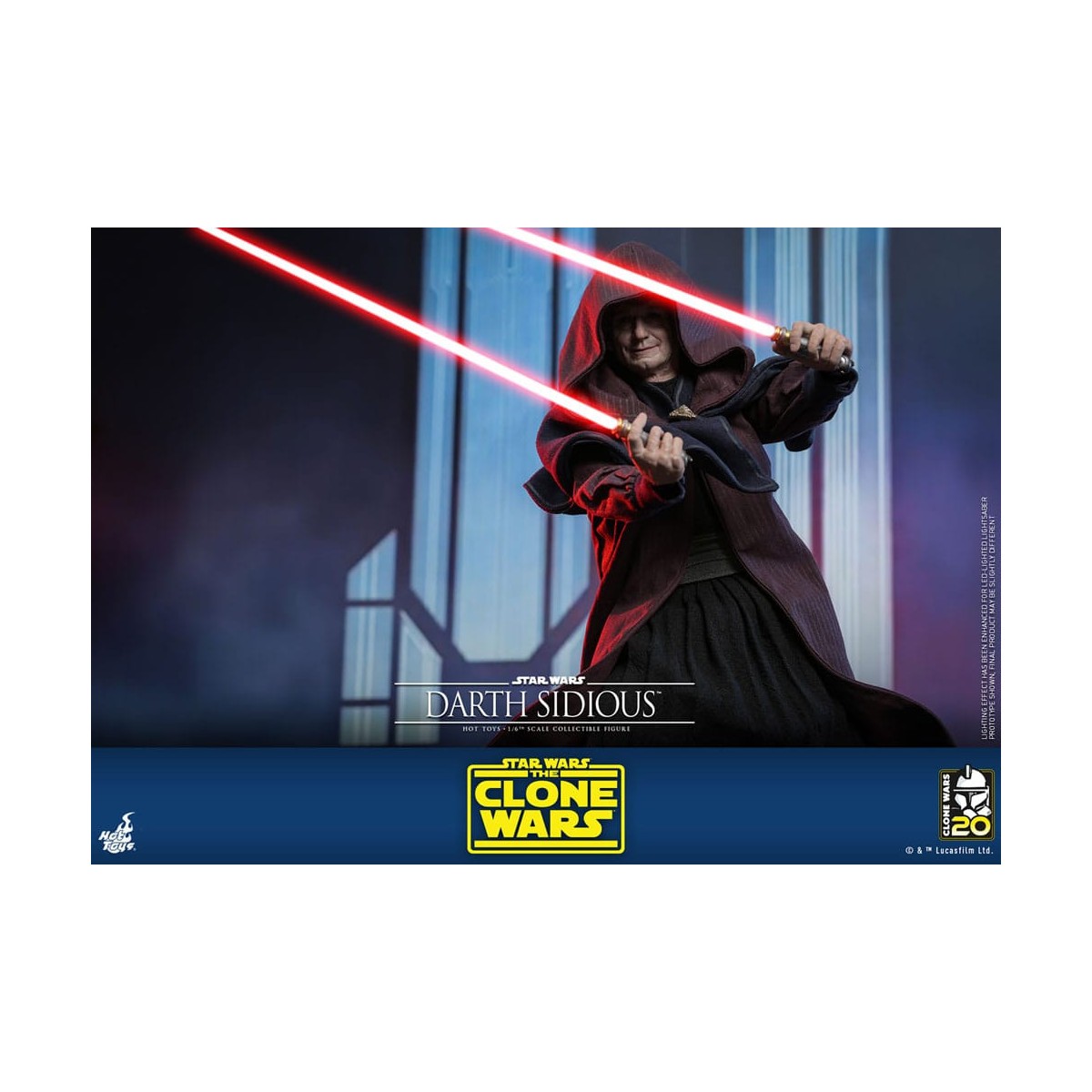 Hot Toys Star Wars - Darth Sidious - Le guerre dei cloni 1/6