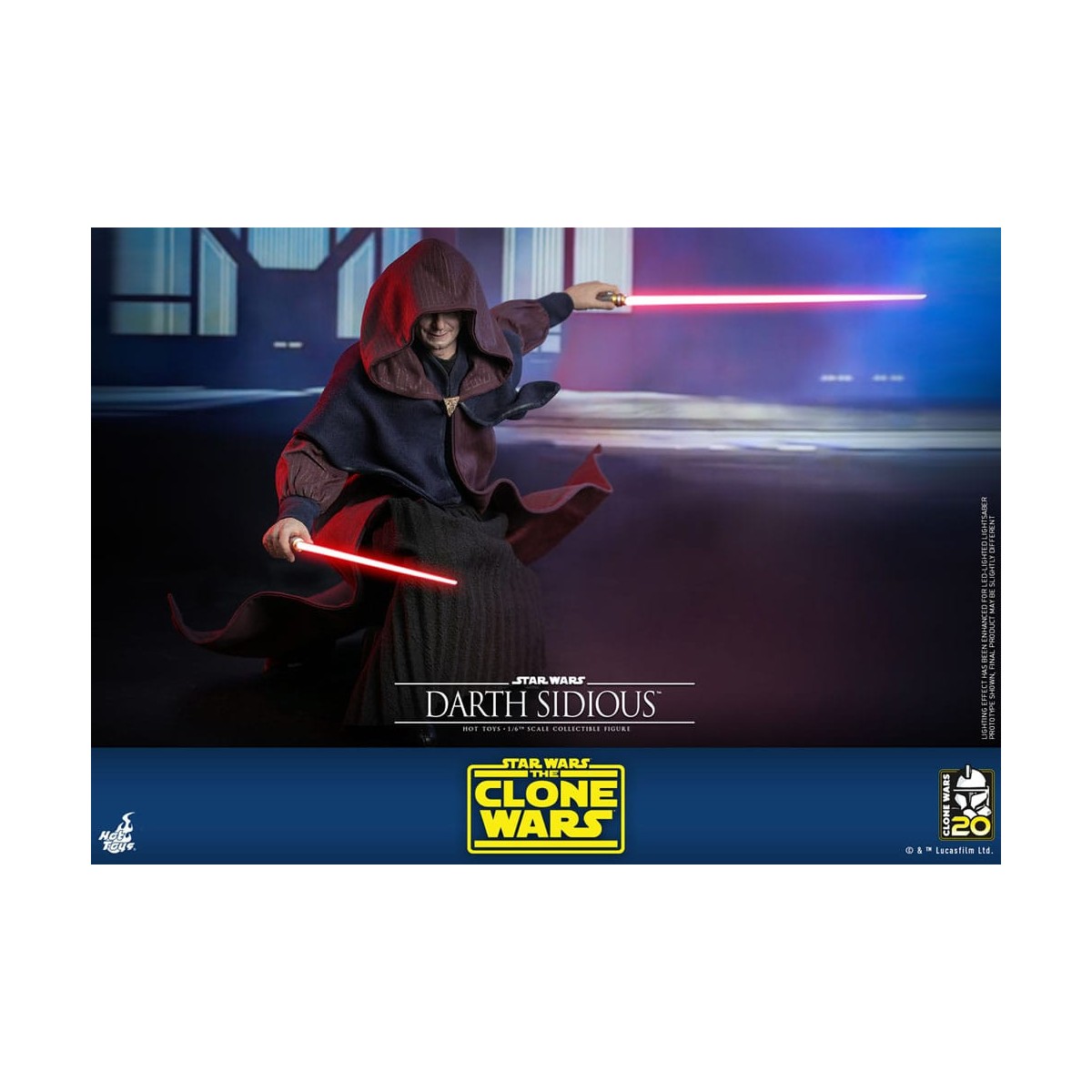 Hot Toys Star Wars - Darth Sidious - Le guerre dei cloni 1/6