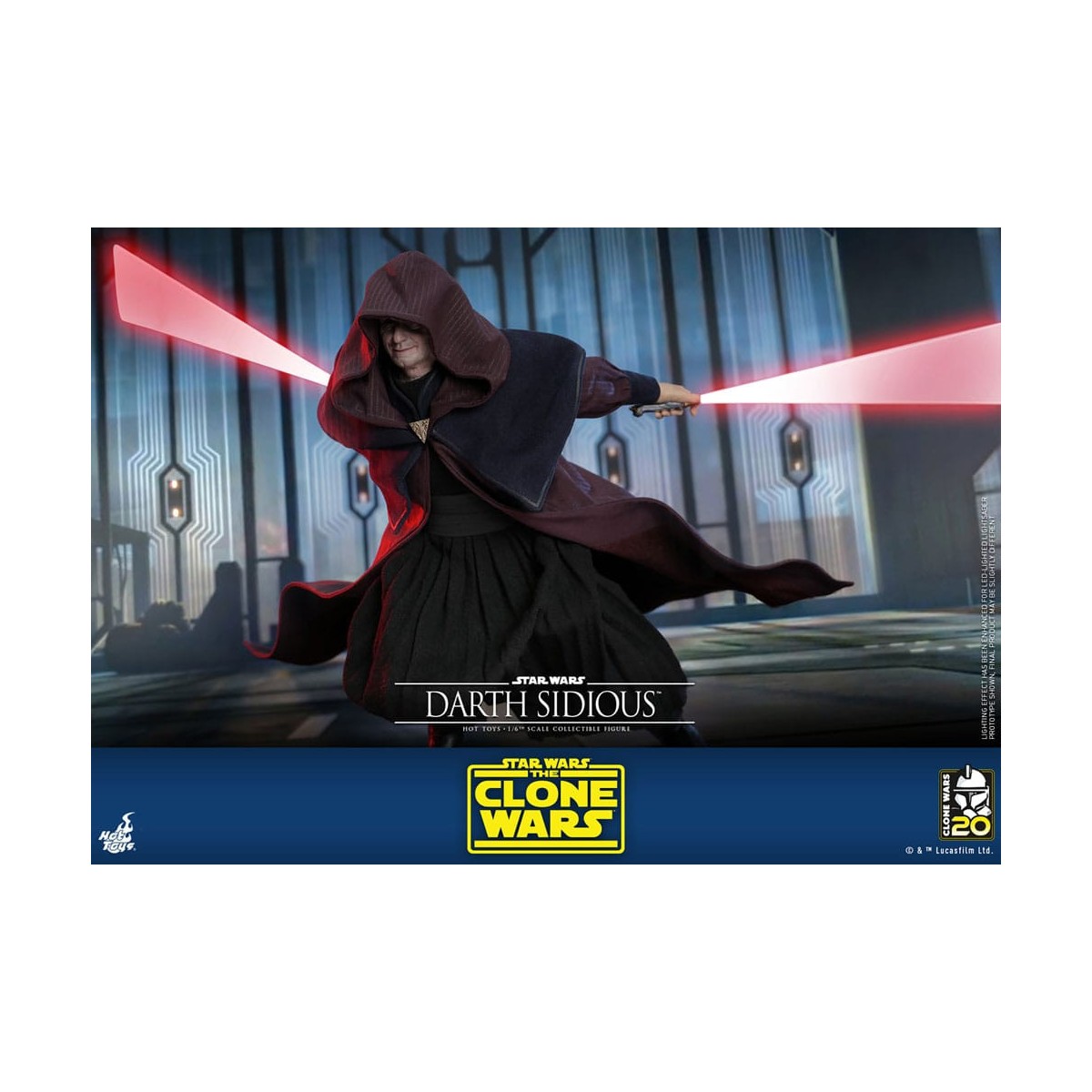 Hot Toys Star Wars - Darth Sidious - Le guerre dei cloni 1/6