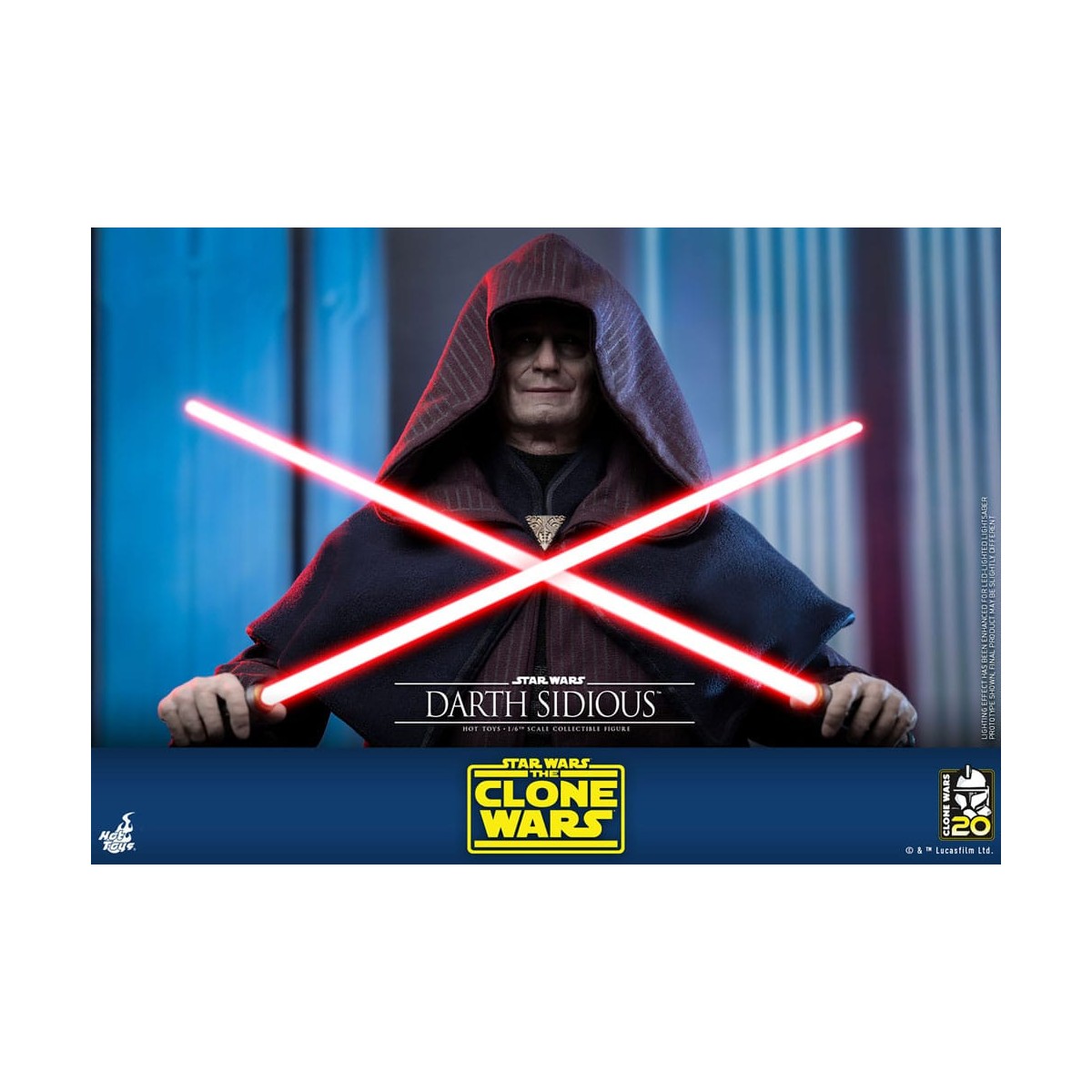 Hot Toys Star Wars - Darth Sidious - Le guerre dei cloni 1/6