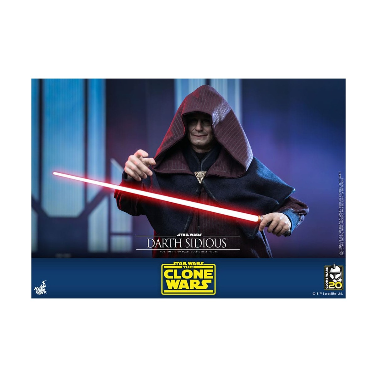Hot Toys Star Wars - Darth Sidious - Le guerre dei cloni 1/6