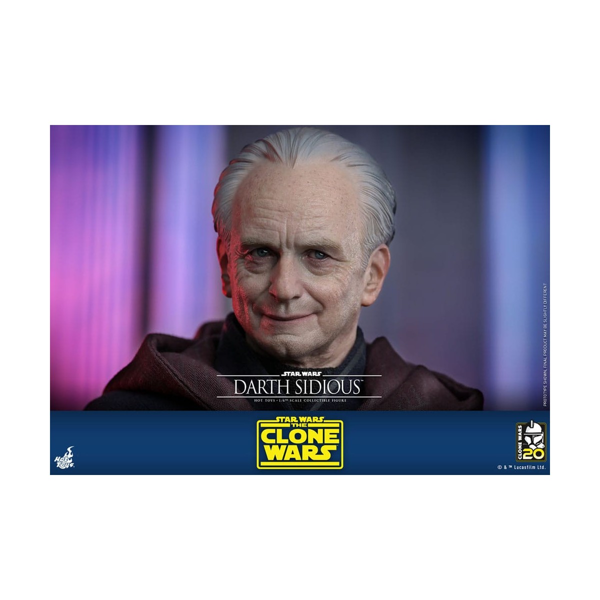Hot Toys Star Wars - Darth Sidious - Le guerre dei cloni 1/6