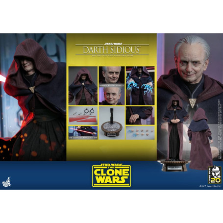 Hot Toys Star Wars - Darth Sidious - Le guerre dei cloni 1/6
