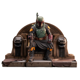 Gentle Giant - Star Wars - Boba Fett On Throne Premier Collection 1/7 - Il Libro di Boba Fett