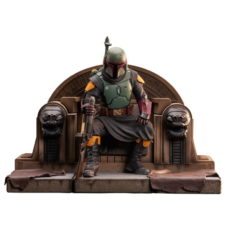 Gentle Giant - Star Wars - Boba Fett On Throne Premier Collection 1/7 - Il Libro di Boba Fett