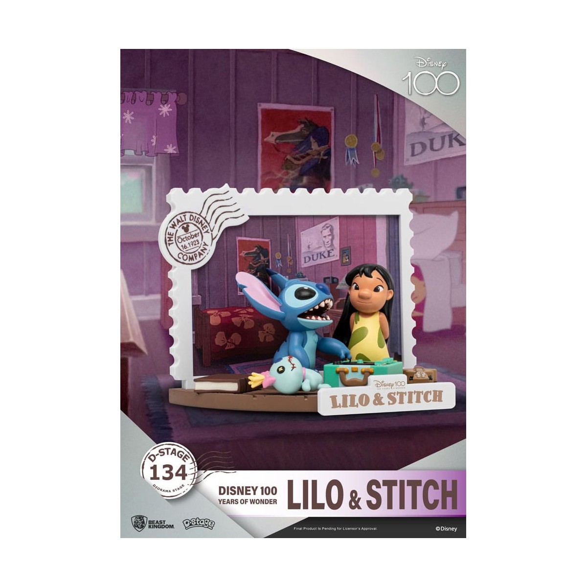 Regno delle belve Disney Lilo & Stitch diorama PVC D-Stage 100 anni di meraviglie