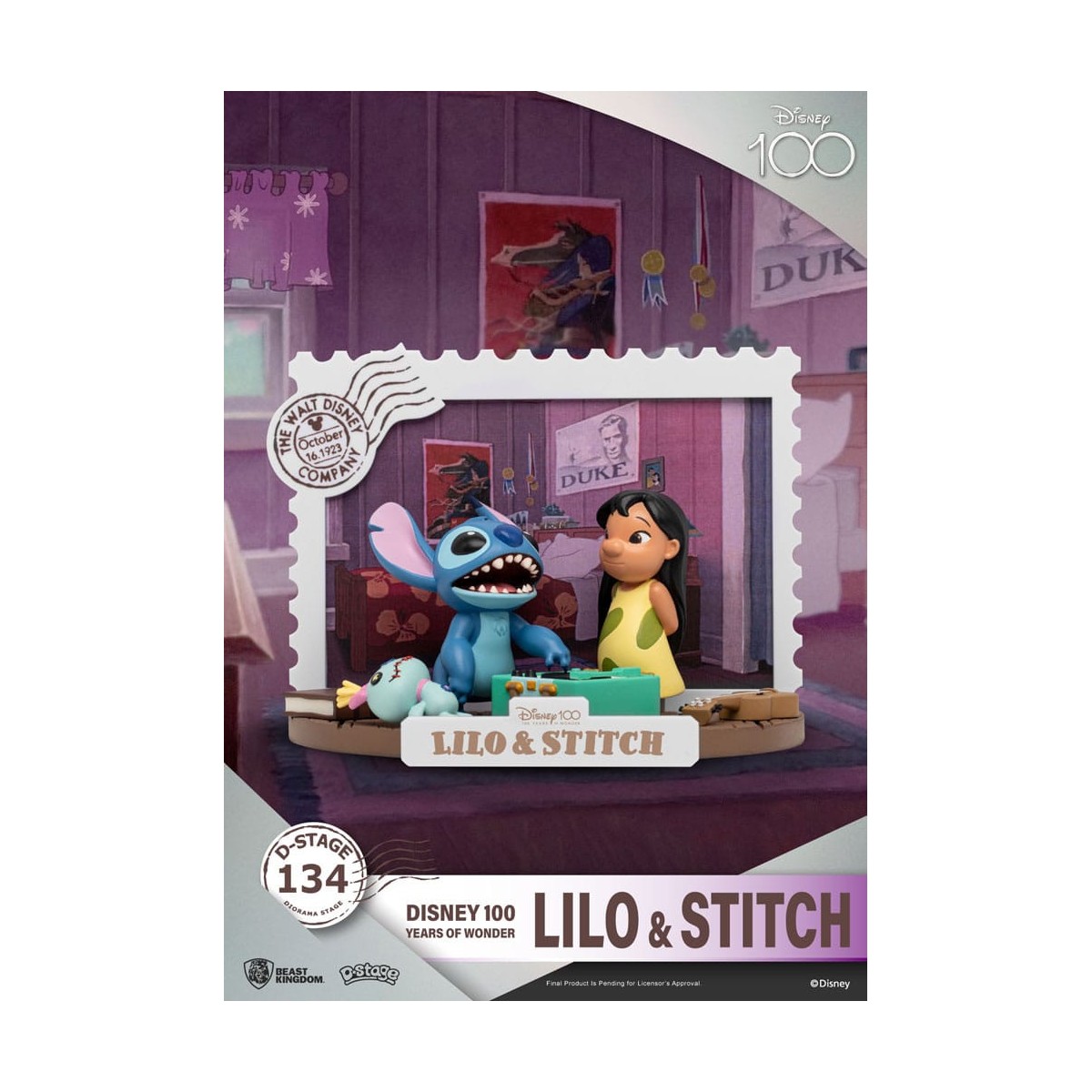 Regno delle belve Disney Lilo & Stitch diorama PVC D-Stage 100 anni di meraviglie