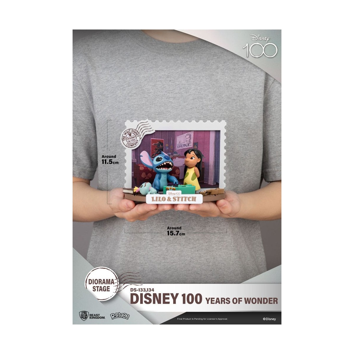 Regno delle belve Disney Lilo & Stitch diorama PVC D-Stage 100 anni di meraviglie