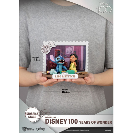 Regno delle belve Disney Lilo & Stitch diorama PVC D-Stage 100 anni di meraviglie