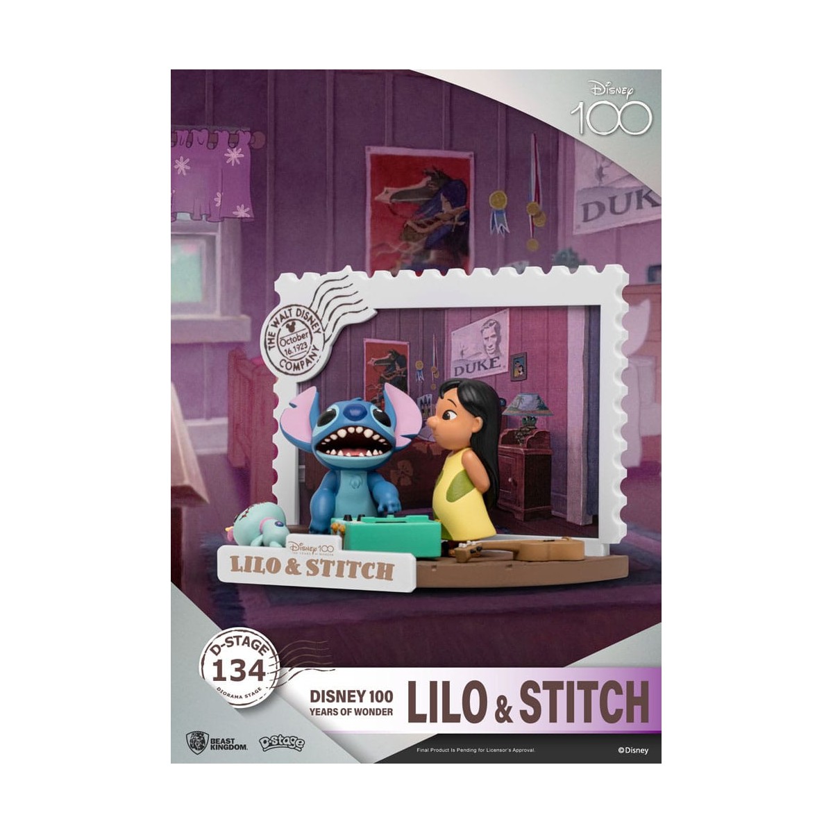Regno delle belve Disney Lilo & Stitch diorama PVC D-Stage 100 anni di meraviglie