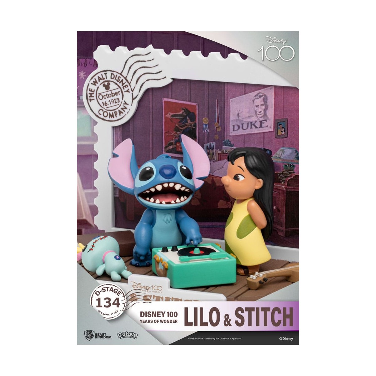 Regno delle belve Disney Lilo & Stitch diorama PVC D-Stage 100 anni di meraviglie
