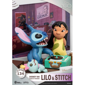 Regno delle belve Disney Lilo & Stitch diorama PVC D-Stage 100 anni di meraviglie
