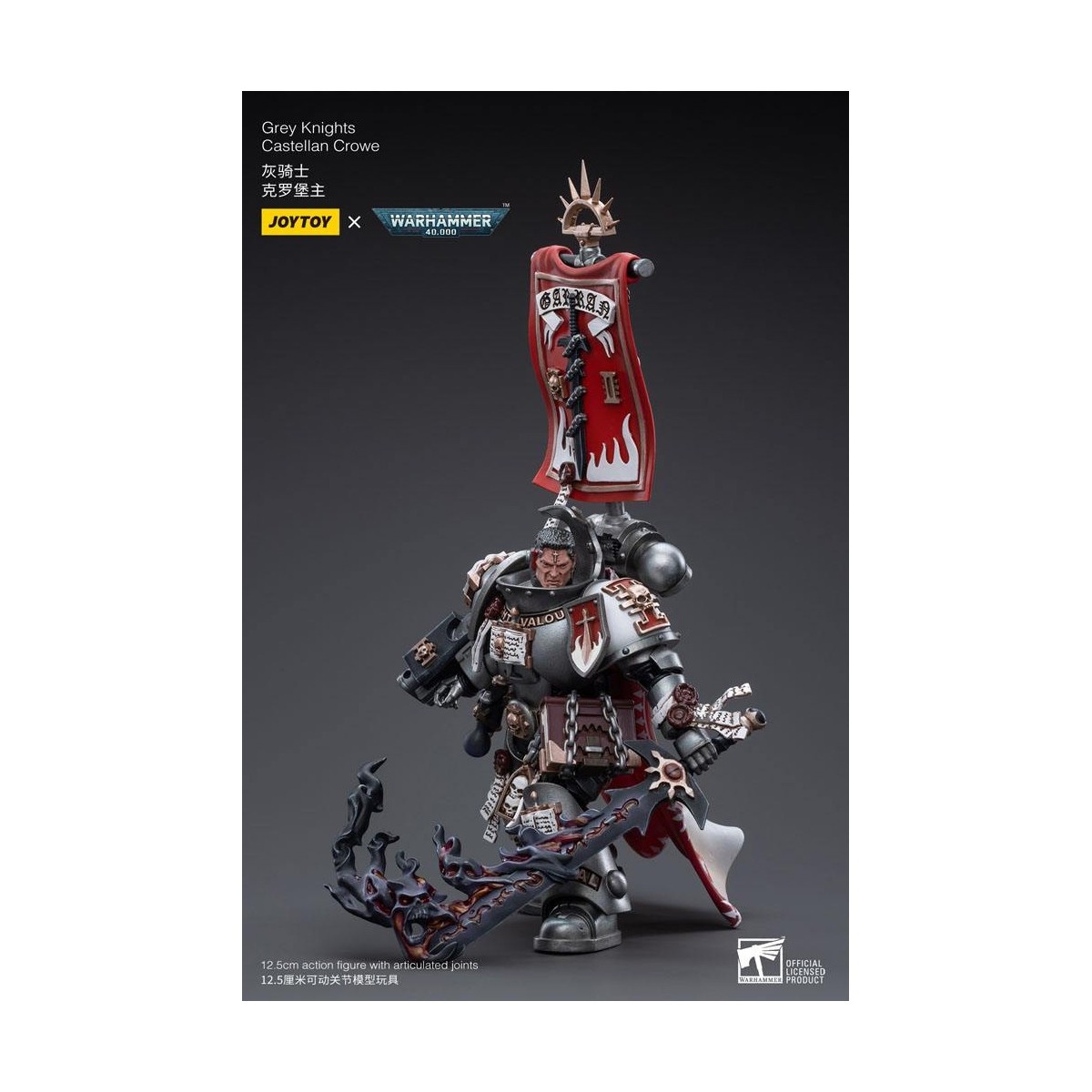 JoyToy Space marines - Cavalieri Grigi - Castellano Crowe 1/18 - Warhammer 40K