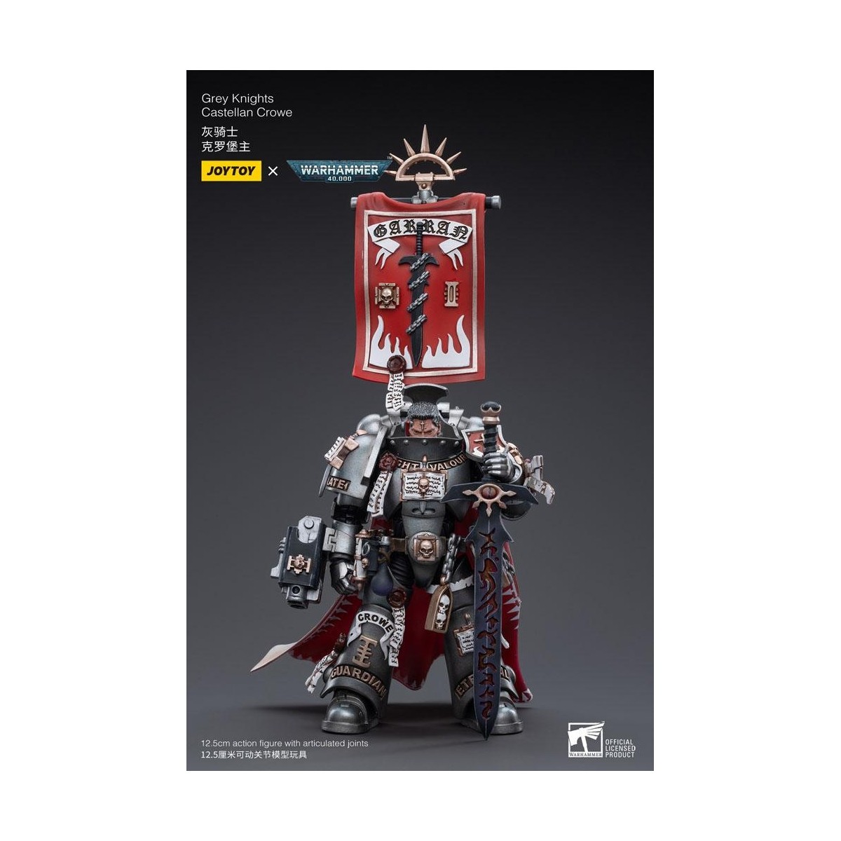 JoyToy Space marines - Cavalieri Grigi - Castellano Crowe 1/18 - Warhammer 40K