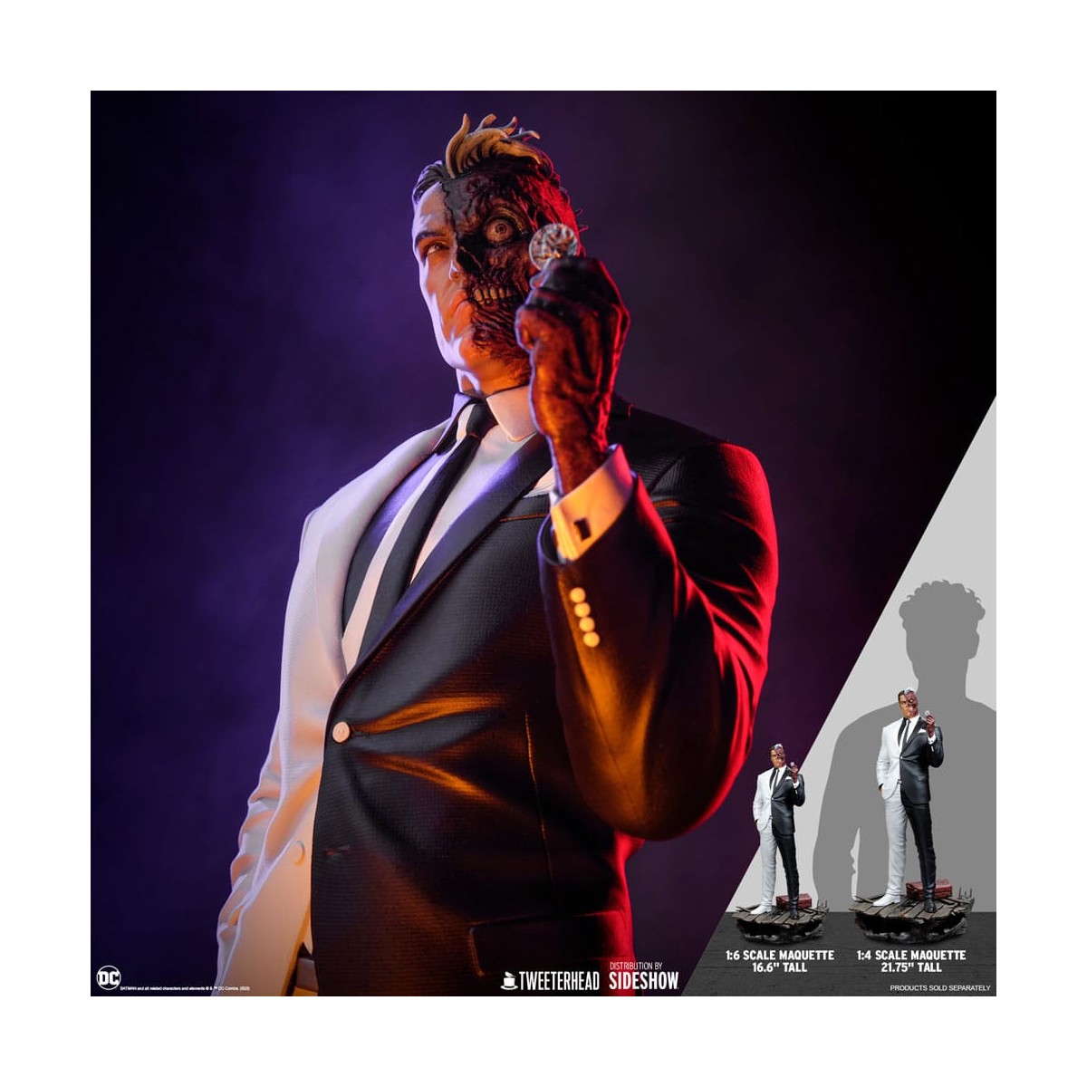 Tweeterhead - Statua 1/4 della DC Comics: Two Face - Double Face