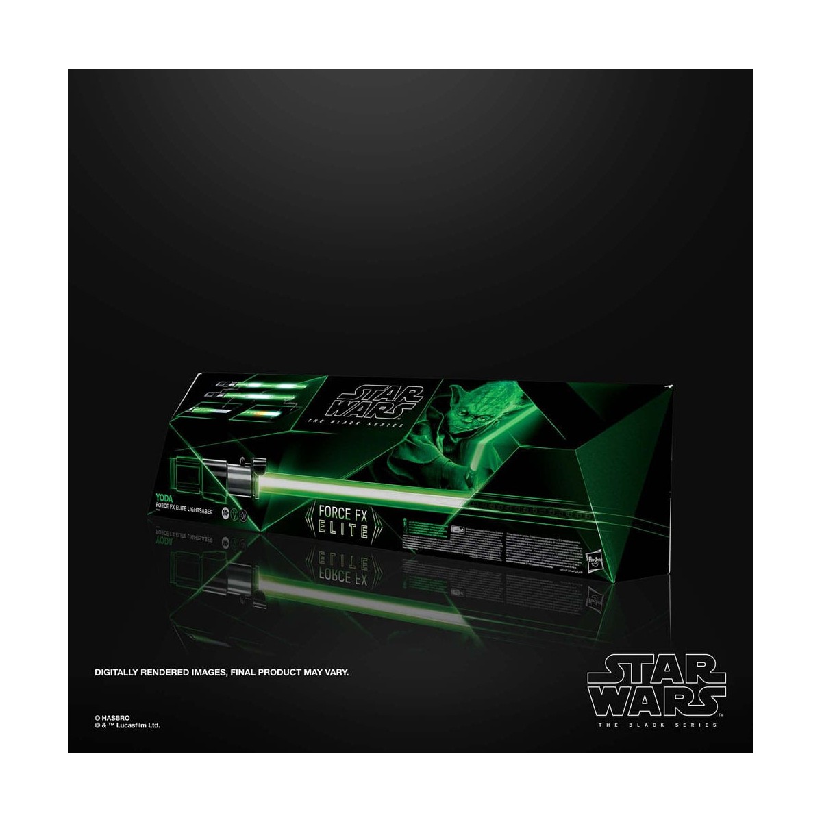 Hasbro - Spada laser Yoda Force Fx - Serie nera Replica Elite