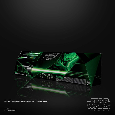Hasbro - Spada laser Yoda Force Fx - Serie nera Replica Elite