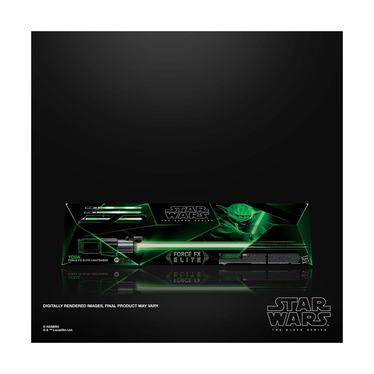 Hasbro - Spada laser Yoda Force Fx - Serie nera Replica Elite