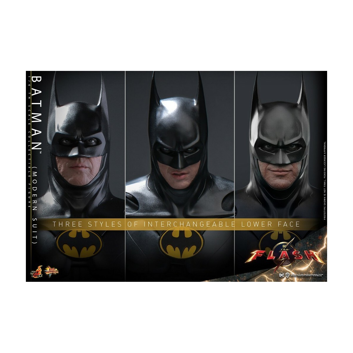 Hot Toys - DC Comics - Tuta moderna di Batman (Keaton) The Flash - Capolavoro cinematografico 1/6
