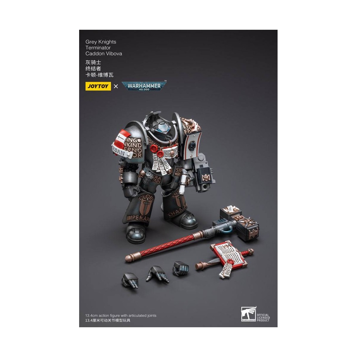 JoyToy Space marines - Terminators Cavalieri Grigi - Caddon Vibova 1/18 - Warhammer 40K