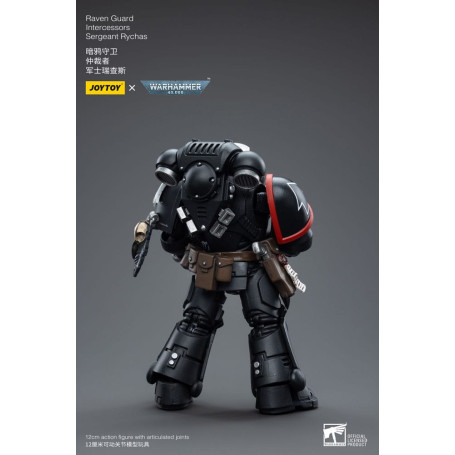 JoyToy Space Marine - Raven Guard - Sergente Intercessors Rychas 1/18 - Warhammer 40K