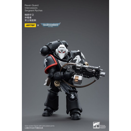 JoyToy Space Marine - Raven Guard - Sergente Intercessors Rychas 1/18 - Warhammer 40K