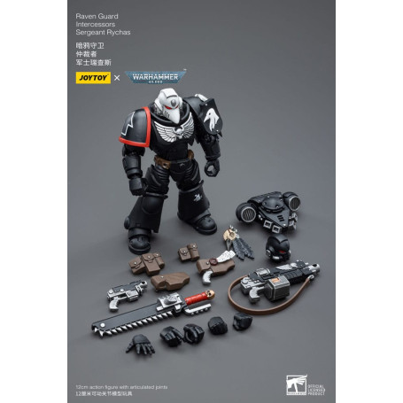 JoyToy Space Marine - Raven Guard - Sergente Intercessors Rychas 1/18 - Warhammer 40K