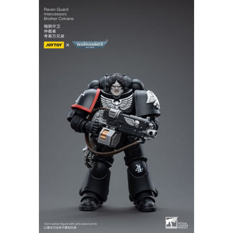 JoyToy Space Marine - Guardia Raven - Intercessori Fratello Colvane 1/18 - Warhammer 40K