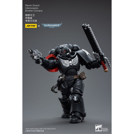 JoyToy Space Marine - Guardia Raven - Intercessori Fratello Colvane 1/18 - Warhammer 40K