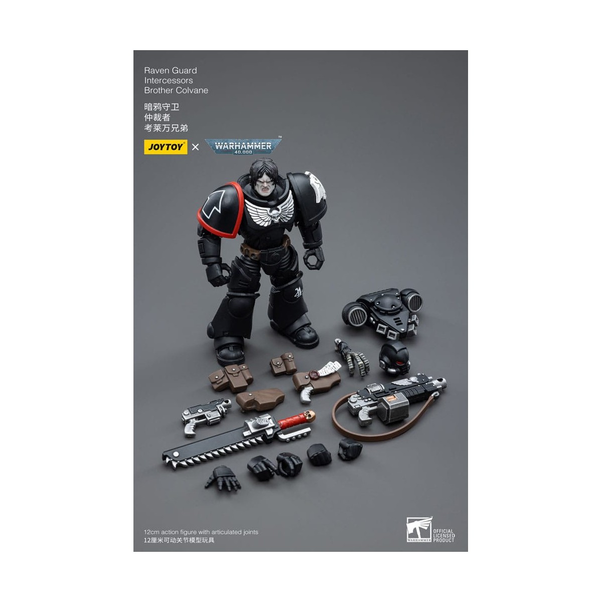JoyToy Space Marine - Guardia Raven - Intercessori Fratello Colvane 1/18 - Warhammer 40K