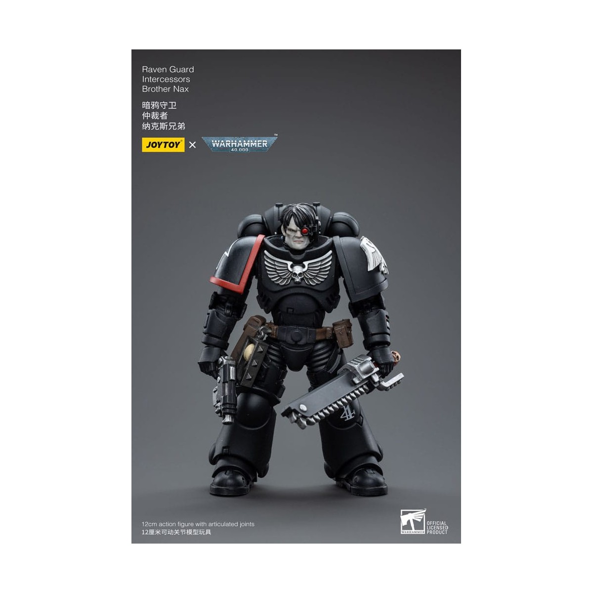 JoyToy Space Marine - Guardia Corvo - Intercessori Fratello Nax 1/18 - Warhammer 40K