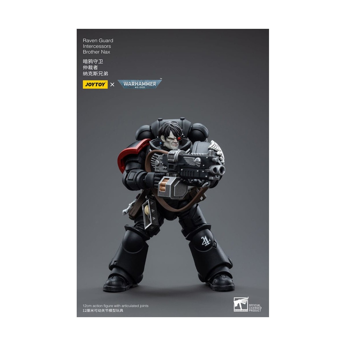 JoyToy Space Marine - Guardia Corvo - Intercessori Fratello Nax 1/18 - Warhammer 40K