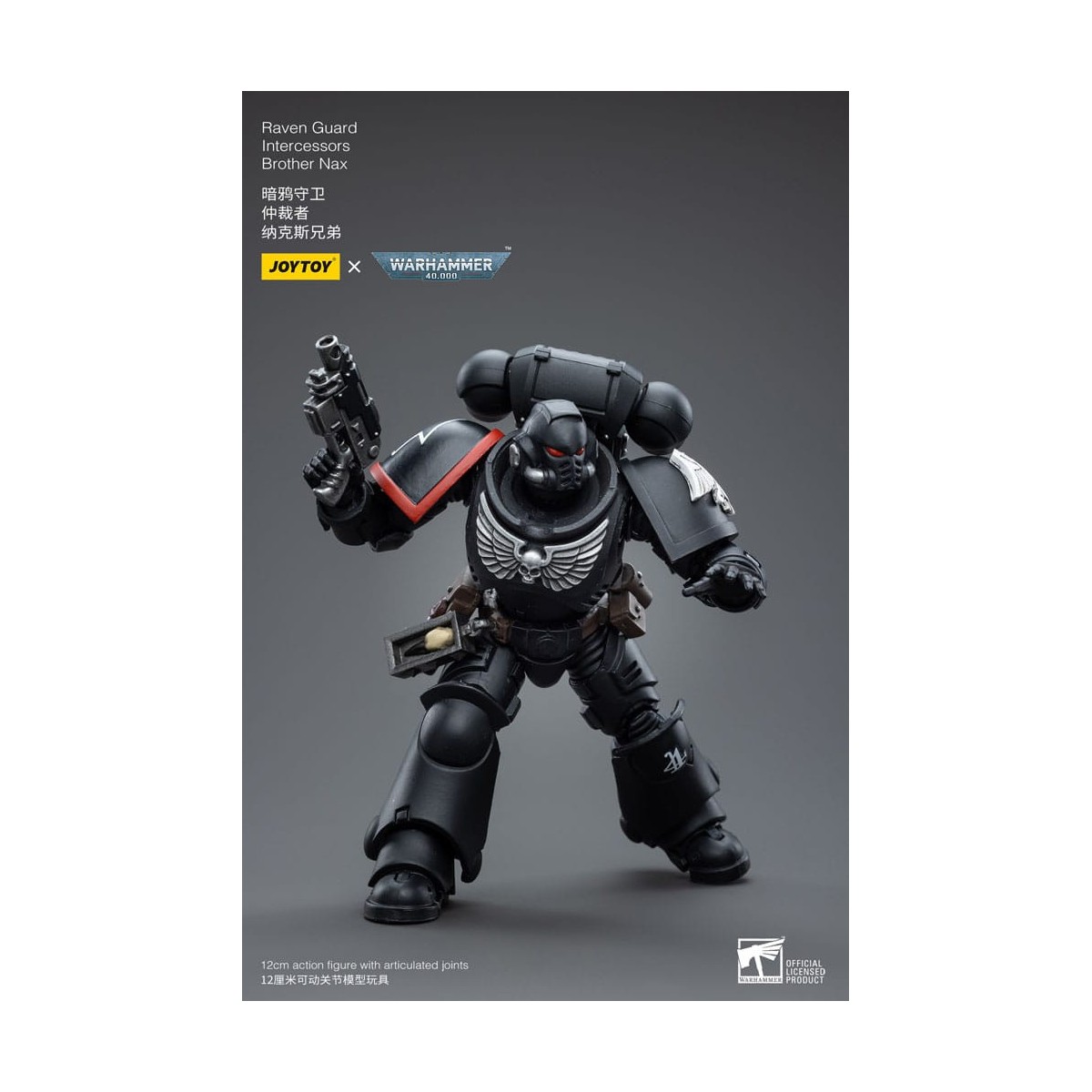 JoyToy Space Marine - Guardia Corvo - Intercessori Fratello Nax 1/18 - Warhammer 40K