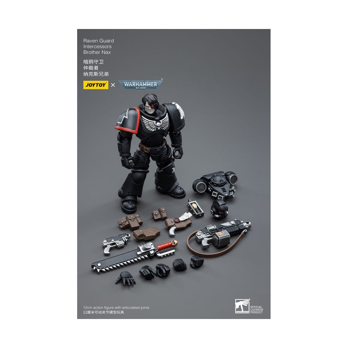 JoyToy Space Marine - Guardia Corvo - Intercessori Fratello Nax 1/18 - Warhammer 40K