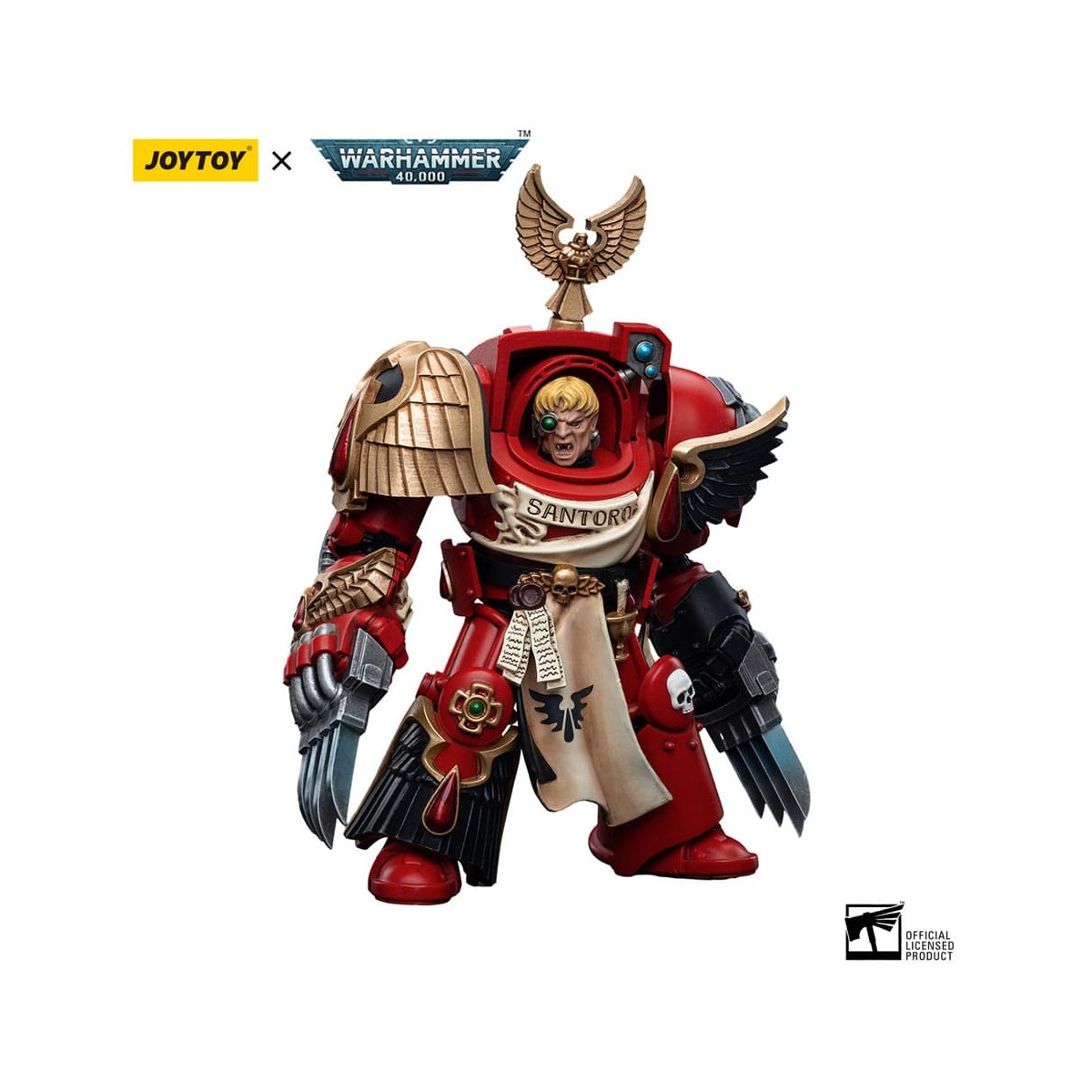 JoyToy Space Marine - Angeli del Sangue - Terminatori d'assalto Sergente Santoro 1/18 - Warhammer 40K