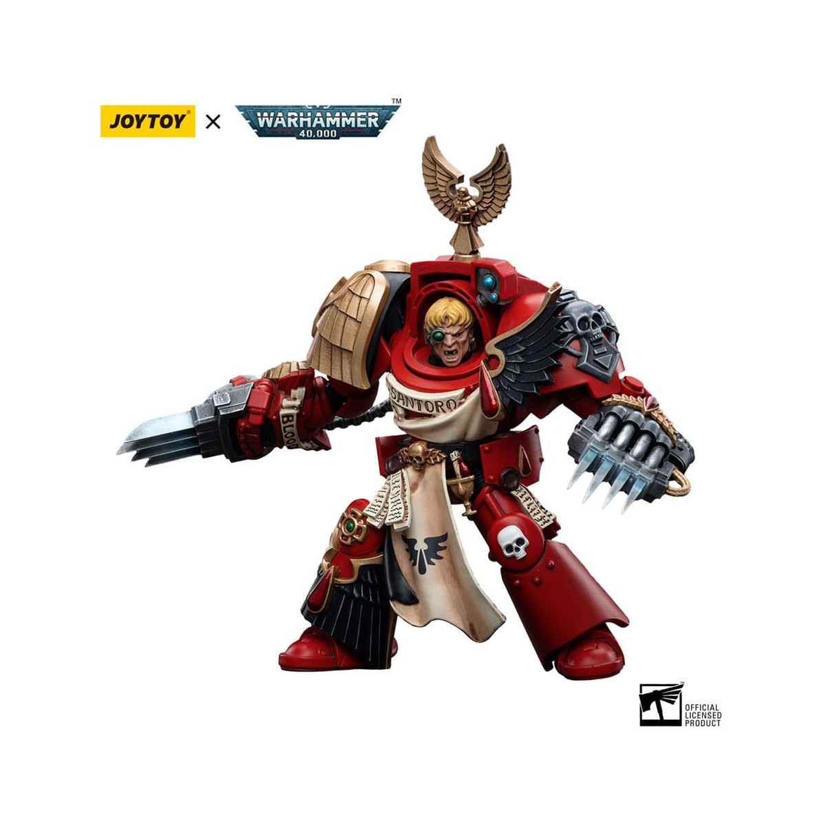 JoyToy Space Marine - Angeli del Sangue - Terminatori d'assalto Sergente Santoro 1/18 - Warhammer 40K