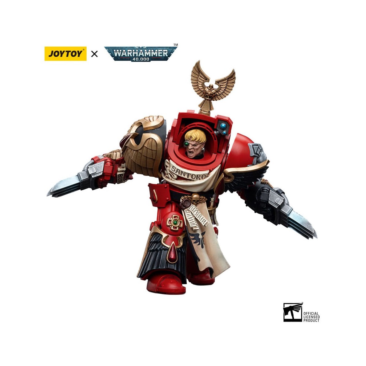 JoyToy Space Marine - Angeli del Sangue - Terminatori d'assalto Sergente Santoro 1/18 - Warhammer 40K